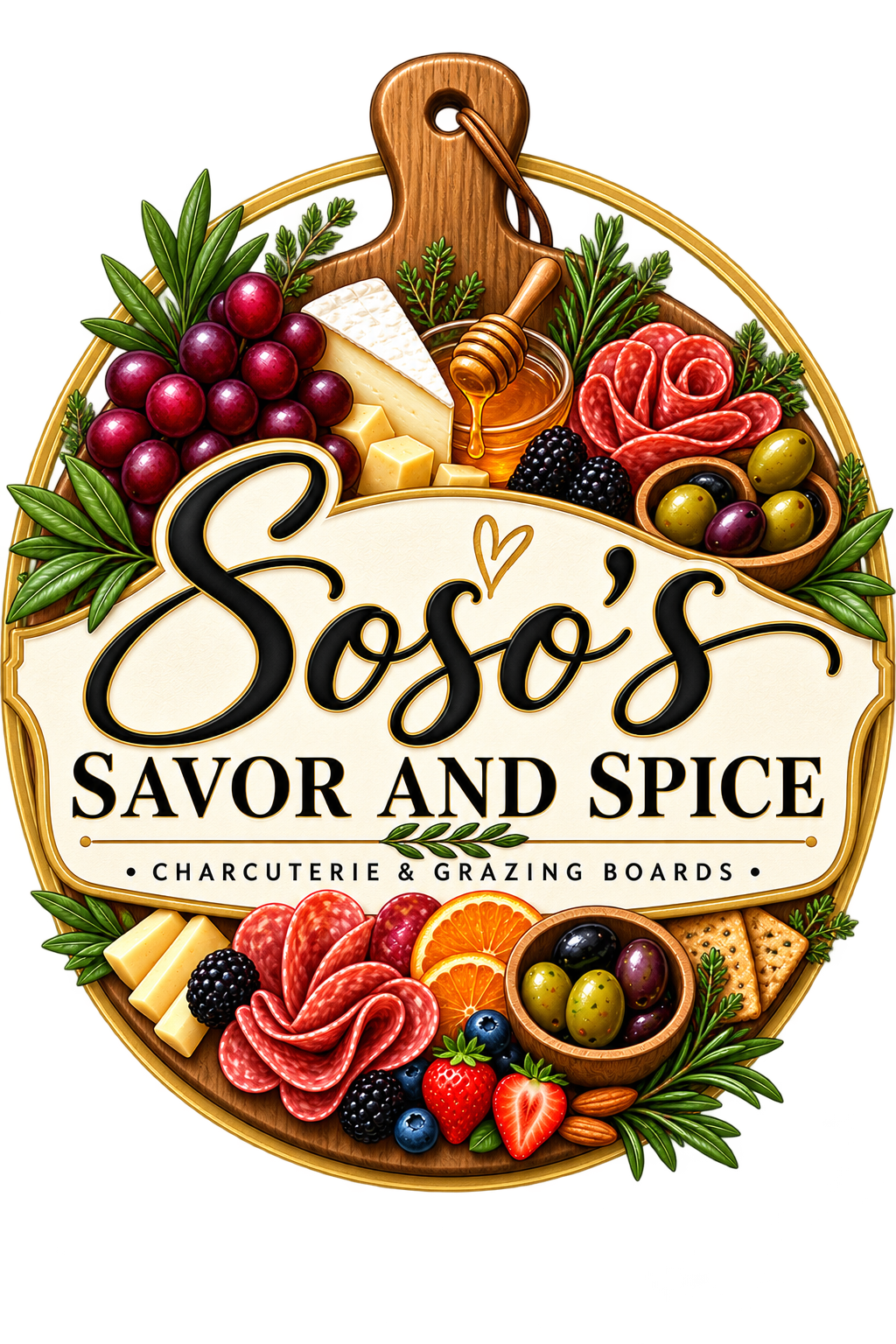 Soso's Savor and Spice — Charcuterie and Grazing Boards