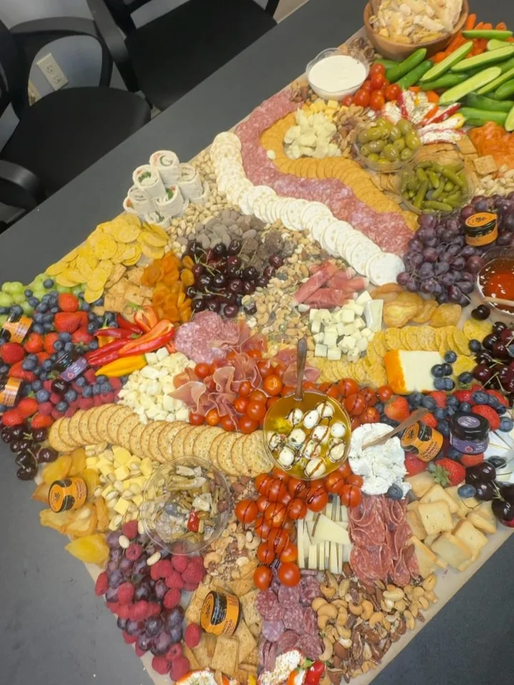 Large custom grazing table for an event